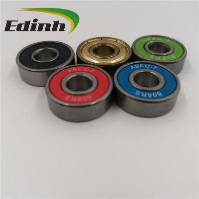 Yellow Green Blue Red White Black Different Color Seal 608RS Bearing for Skateboard