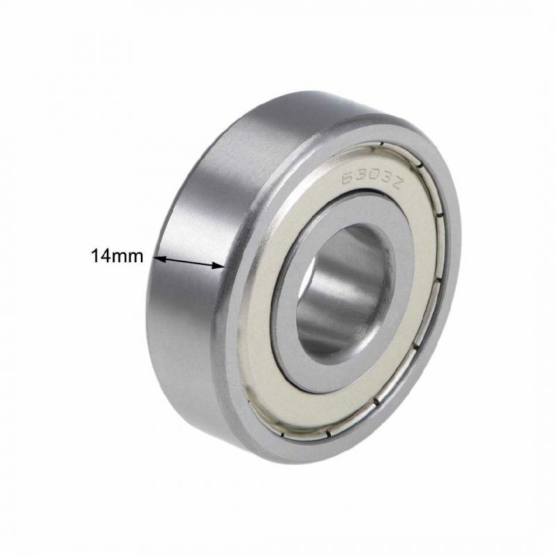 6303zz Deep Groove Ball Bearings Z2 17mm X 47mm X 14mm Double Shielded Chrome Steel
