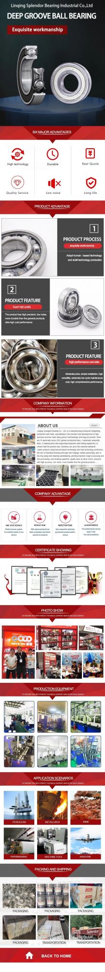 China Factory Distributor Supplier of Deep Groove Ball Bearings for Motors, Compressors, Alternators 6208-2rz/P6/Z2V2