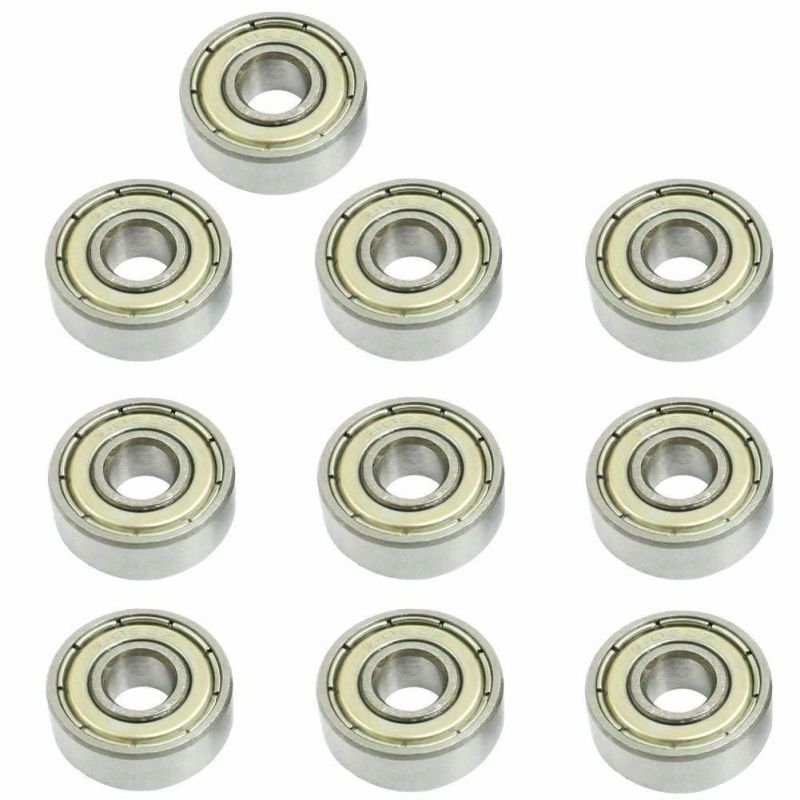 606zz 6 X 17 X 6 mm Deep Groove Ball Bearing Double Metal Shielded Miniature Ball Bearing, Fit for Skateboard Bearings Hand Spinner Longboard Rolle