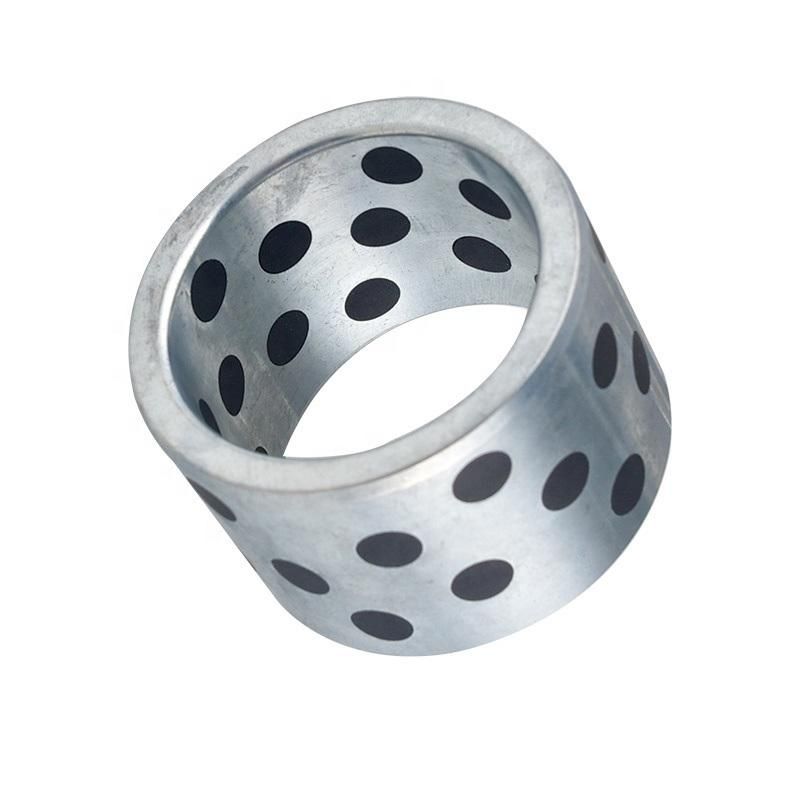 TEHCO Material Lubricating Bearing Oil Bushing High Strength Casting Zinc Base Alloy PTFE Graphite Bushing