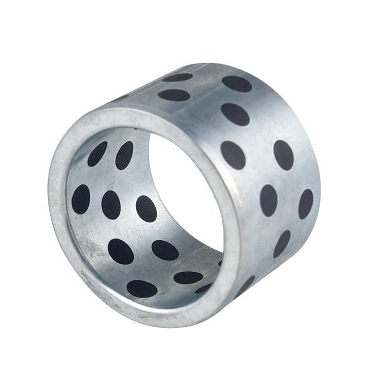 TEHCO Material Lubricating Bearing Oil Bushing High Strength Casting Zinc Base Alloy PTFE Graphite Bushing