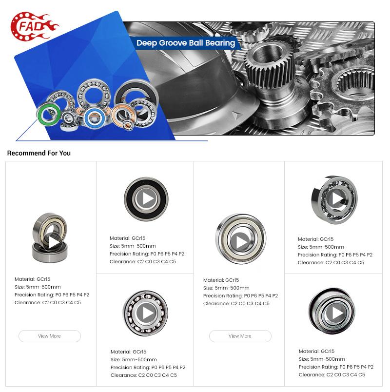 Xinhuo Bearing China Motor Bearing Suppliers Deep Groove Ball Bearing Price Chrome Steel Material Precision Deep Groove Ball Bearing