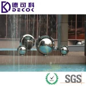 Polished 25&quot; Stainless Steel Sphere Water Fountain 304 500mm