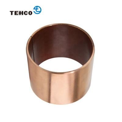 Bronze Base Self-lubricating Bushing with PTFE Oilless Bearing for Casting and Rolling Machinery DIN1494 Standard Custom Print Bushing.