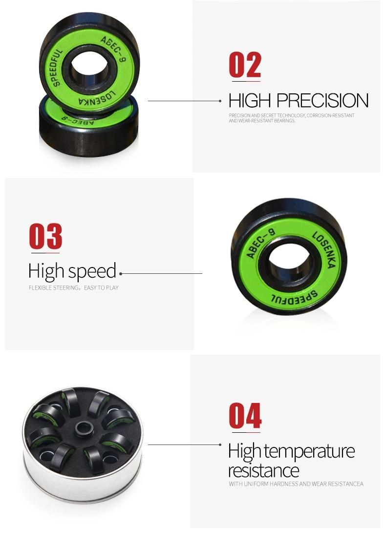 Skating Bearing 608 RS ABEC-7 ABEC-9 ABEC-11 Ball Bearings for Skateboard