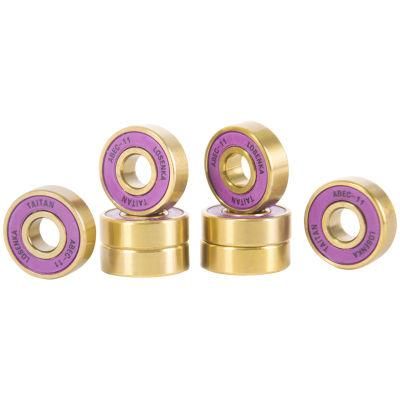 Factory Wholesale ABEC-11 ABEC-9 Deep Groove Ball 608 Skateboard Custom Roller Skate Bearing