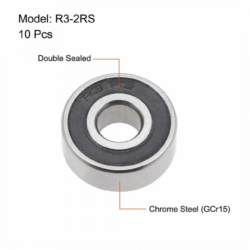 R3-2RS Bearing 3/16"X1/2"X0.196" Inch Sealed Miniature