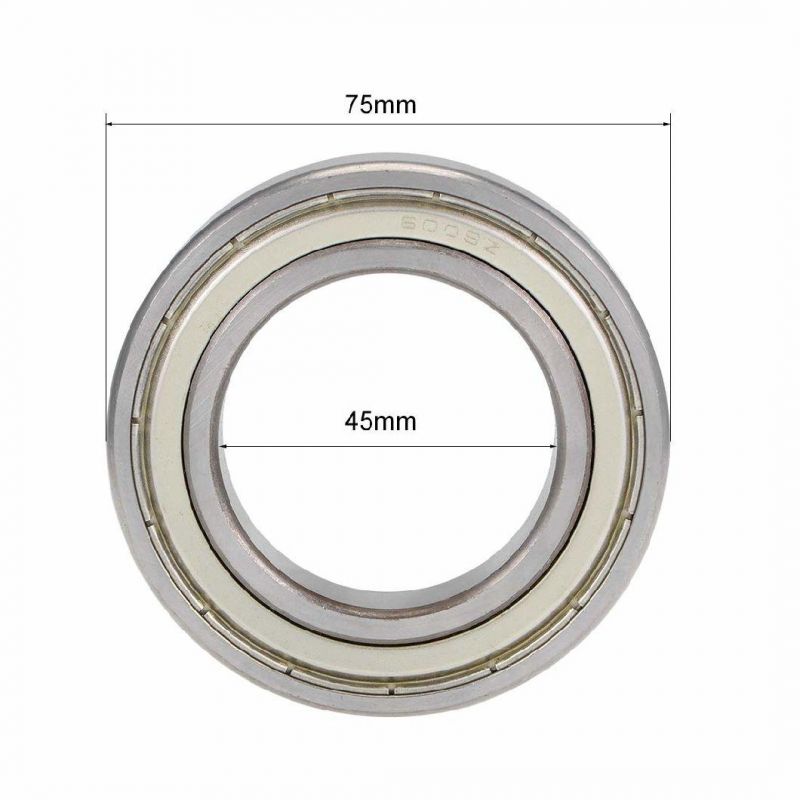 6009zz Deep Groove Ball Bearings Z2 45mmx75mmx16mm Double Shielded