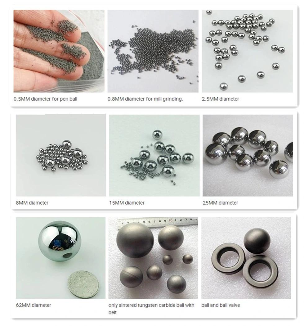 Yg6 8.0mm Stock G10 Grinded Polished Tungsten Carbide Pellets