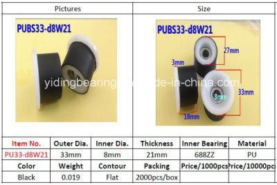 Plastic Pulley Wheels with Bearing 688zz for Door and Windows