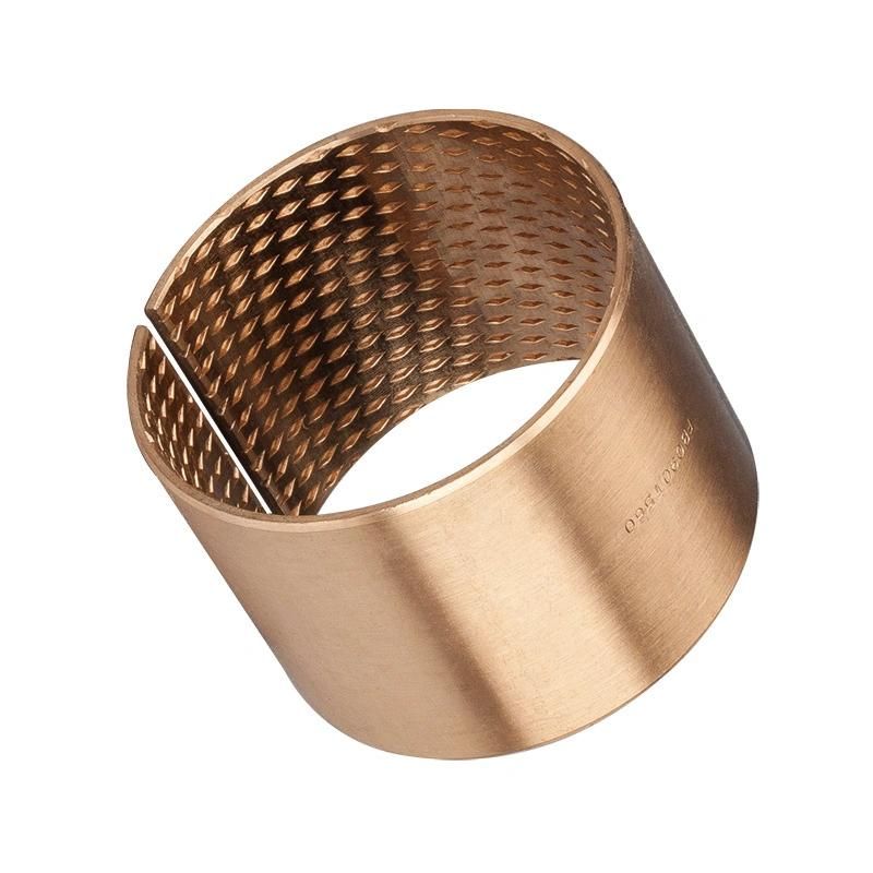 FB090 Wrapped Bronze Bushing CuSn8P with Diamond Oil Grooves