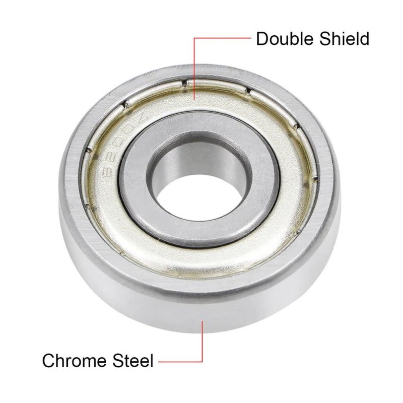6200zz Ball Bearing 10mmx30mmx9mm Double Shielded Chrome Steel Bearings