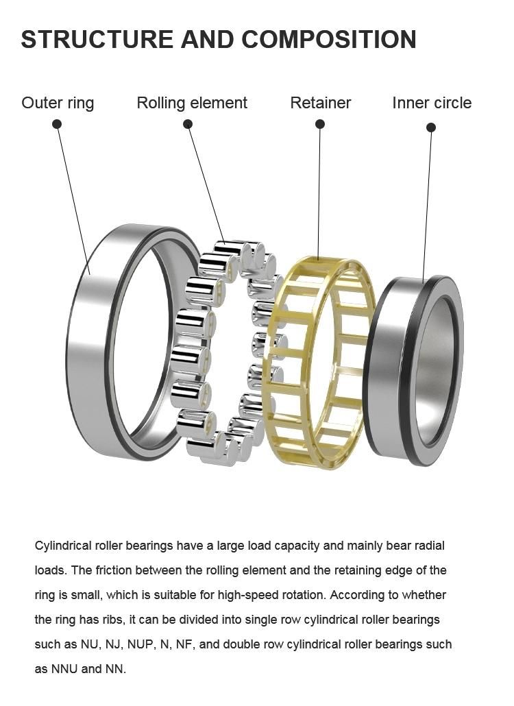 High Precision Auto Parts Used on Sports Appratas N2208em Nu2208em Nj2208em N2209em Nu2209em Nj2209em NTN NSK Koyo Cylindrical Roller Bearing