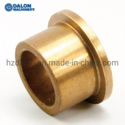 Oilite Self Lubricating Bronze Brass Graphite Flanged Sleeve Bushings