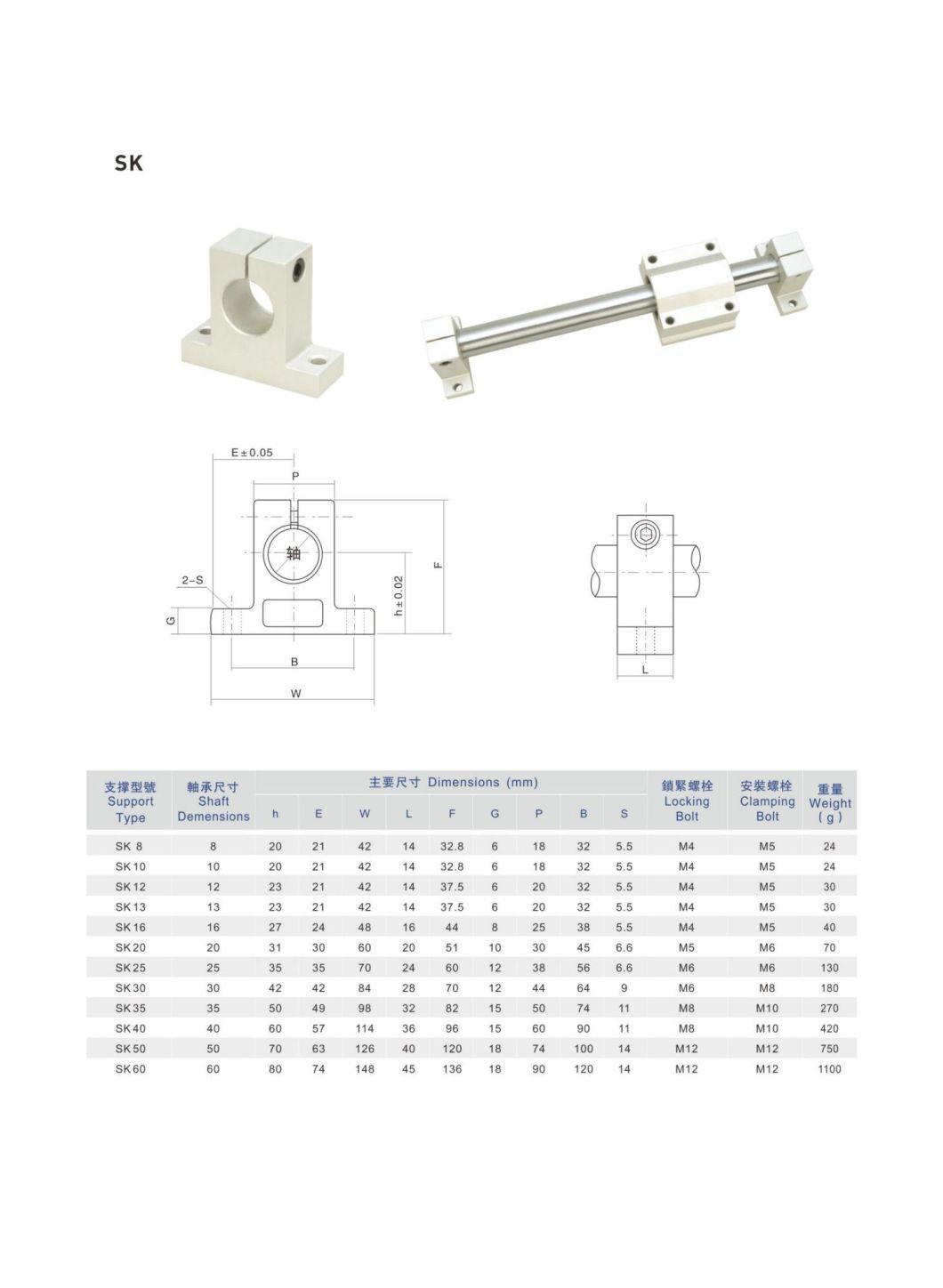 SK8-60 SK25 Aluminum Linear Ball Bearing Slide Block Units