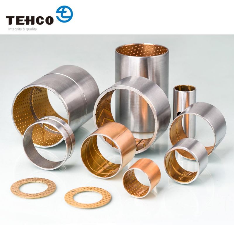 Customized High Quality stable bushes Steel base Bimetal Copper Alloy Bushing  Bronze Bushing