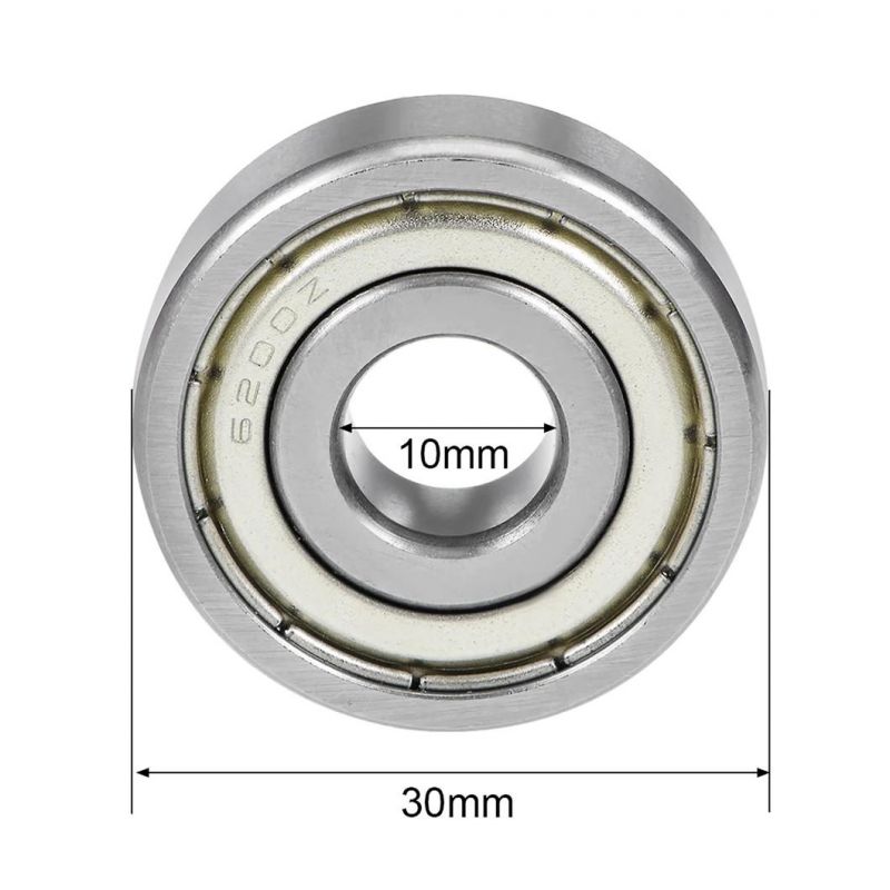 6200zz Ball Bearing 10mmx30mmx9mm Double Shielded Chrome Steel Bearings