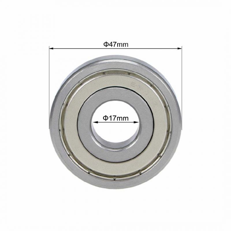 6303zz Deep Groove Ball Bearings Z2 17mm X 47mm X 14mm Double Shielded Chrome Steel