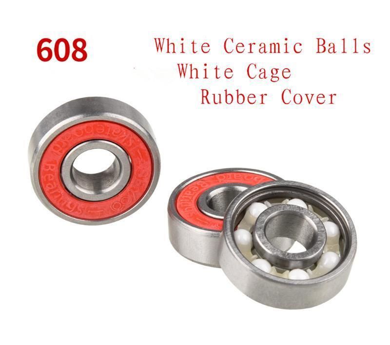 Ceramic Ball Steel Ring Nylon or Stainless Retainer 608 2RS Zz Long Life High Precision Ball Bearing