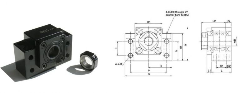 Bk15 Factory Direct High Precision Bearing Housing for Ball Screw