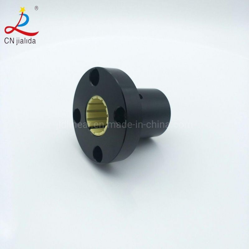 3D Printer Polymer Bushing Closed Anodized Aluminum Adapter Round Flange Plastic Linear Bearing (FJUM-01-10-12-16-20-25-30-40-50)