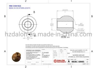 Sintered Bronze Spherical with Ring Bushing