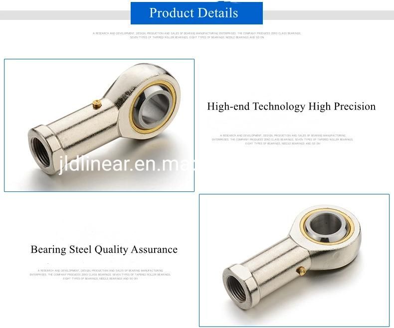 China Factory Heim Rose Ball Joint Bearing/ Spherical Plain Rod End Bearing Right/Left Thread (PHS/POS/SITK/SATK/NHS/NOS) for Machine/3D Printer/Auto Parts