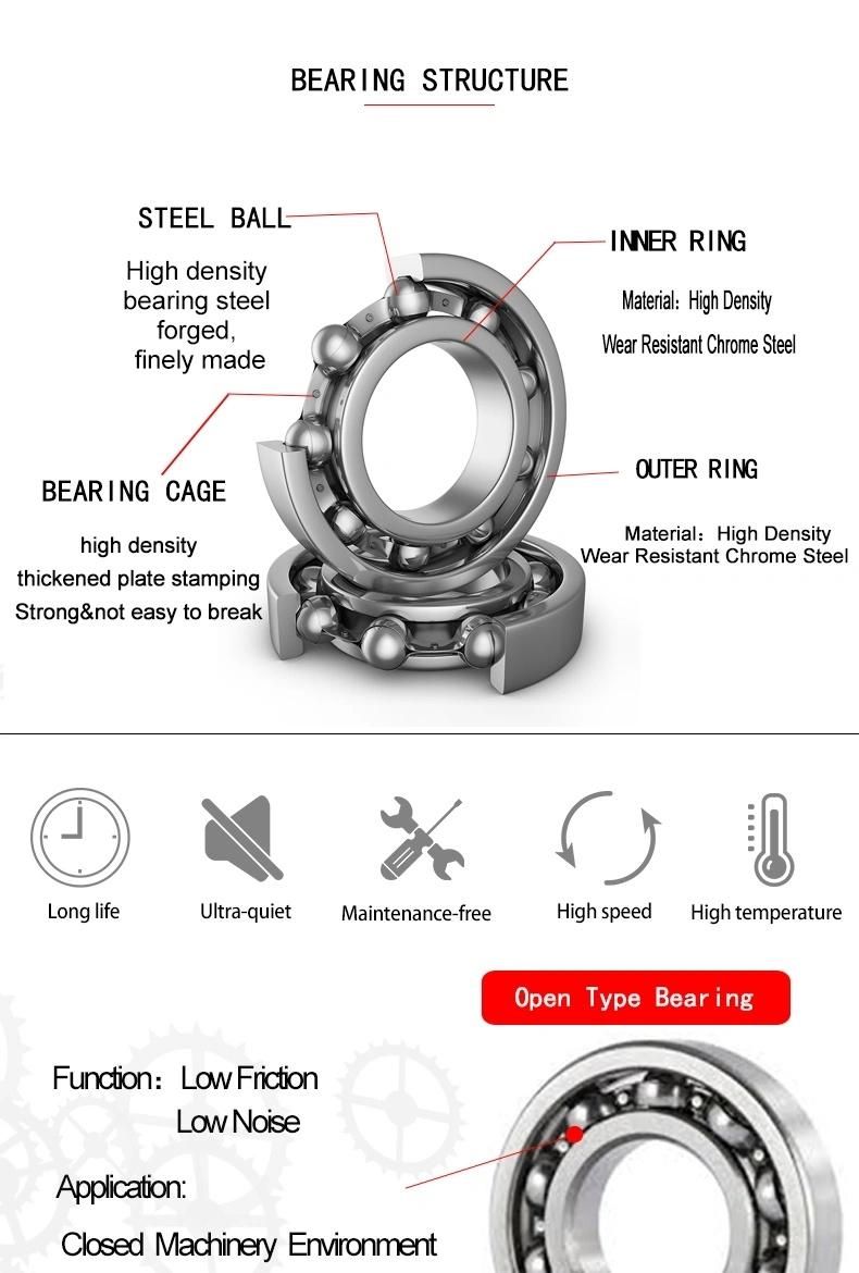 NSK Low Noise Cheap Price Bearings B25-165 DDU 2RS Zz Deep Groove Ball Bearing for Auto Parts