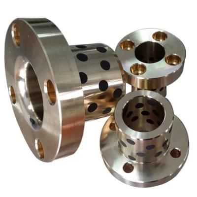 Oilless Bronze Bushing with Solid Lubricating Custom Made Bearing Bush