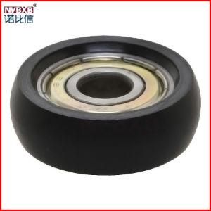 Black PU Metal Roller Pulley Skateboard Caster