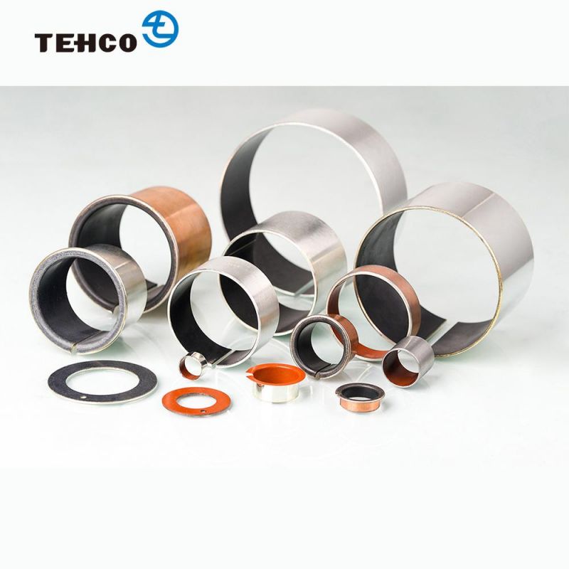 China Wholesale Steel Base Composite Metal Bush Wrapped Sleeve DU Bearing Self-lubricating Sleeve Bushing for Print Machine.