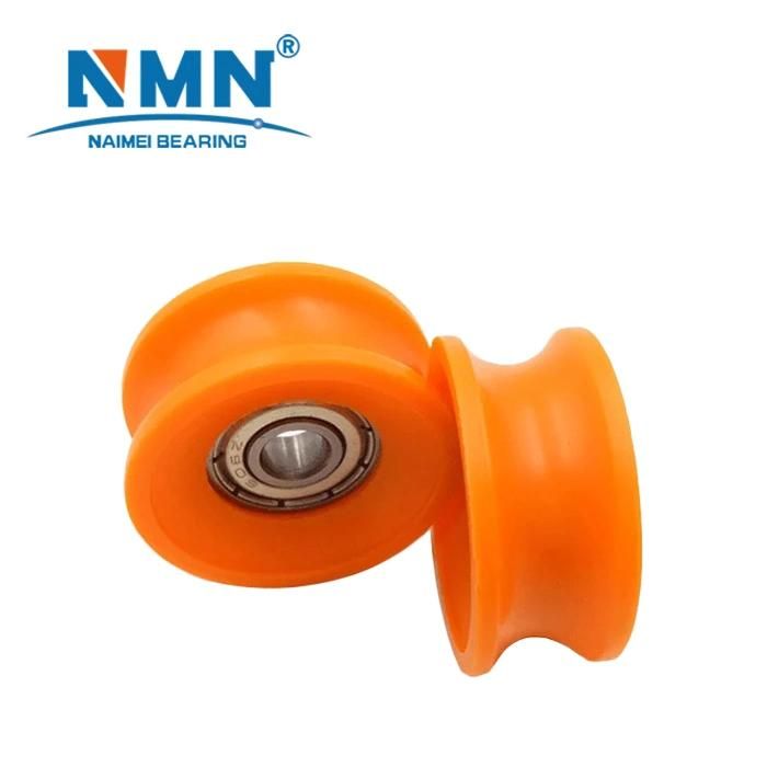 Plastic Nylon U Groove 5*24*9mm Size Roller 625 Zz Ball Bearing Roller Wheel for Windows and Door