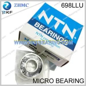 NTN 698llu 8mm Rubber Seals Micro Radial Deep Groove Ball Bearing 8X19X6mm