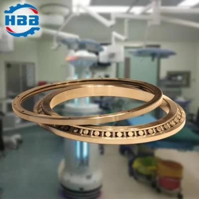 ID 14&quot; Open Angular Contact Thin Wall Bearing @ 1/2&quot; X 1/2&quot; Section for Medical Instruments