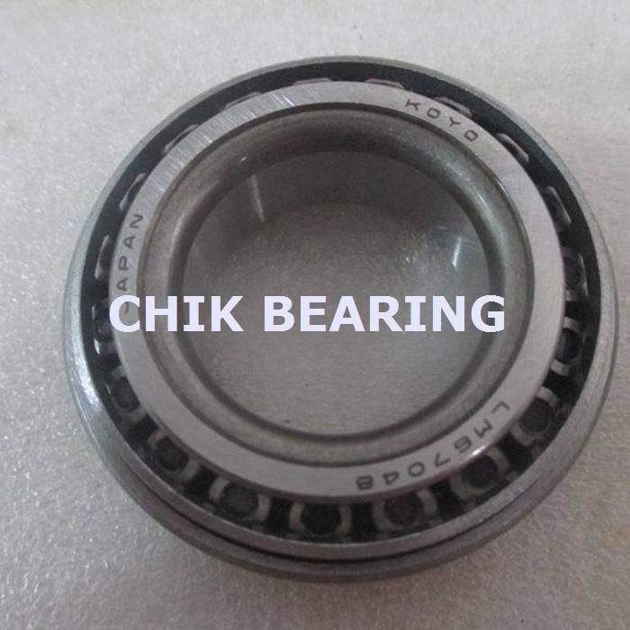 Single Row Koyo Taper Roller Bearing for Motorcycle (LM67048/LM67010)