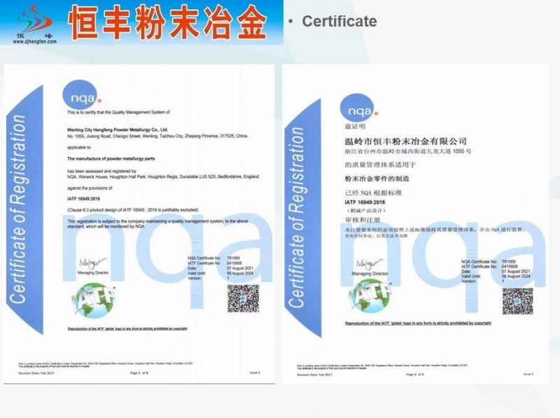 Sintered Metallurgy Self-Oil Standard Bearings