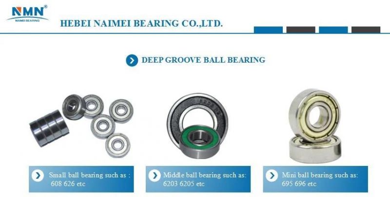 ISO16949 Certified Bearing Manufacturer 6000 Series Ball Bearing Deep Groove Ball Bearings