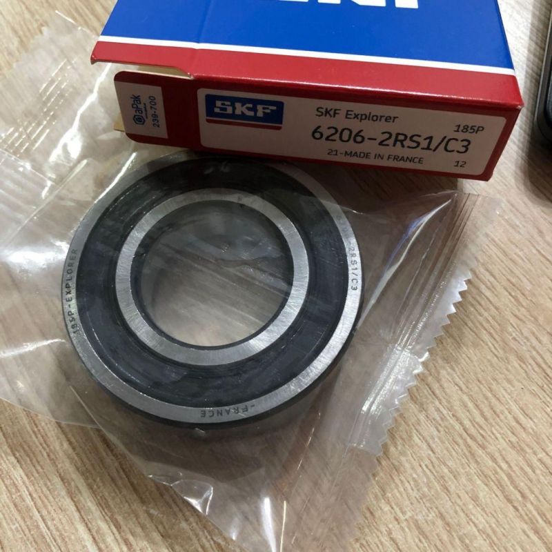 SKF Distributor Auto Parts, Fan, Electric Motor, Truck, Wheel, Car, High Quality, Deep Groove Ball Bearing 6206 2RS1 C3