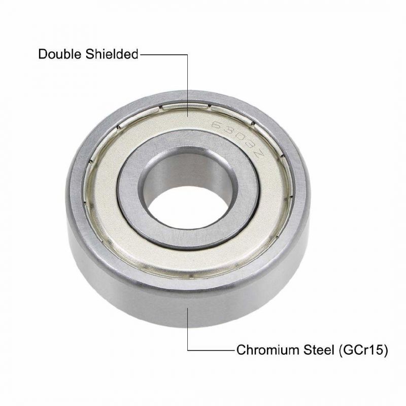 6303zz Deep Groove Ball Bearings Z2 17mm X 47mm X 14mm Double Shielded Chrome Steel