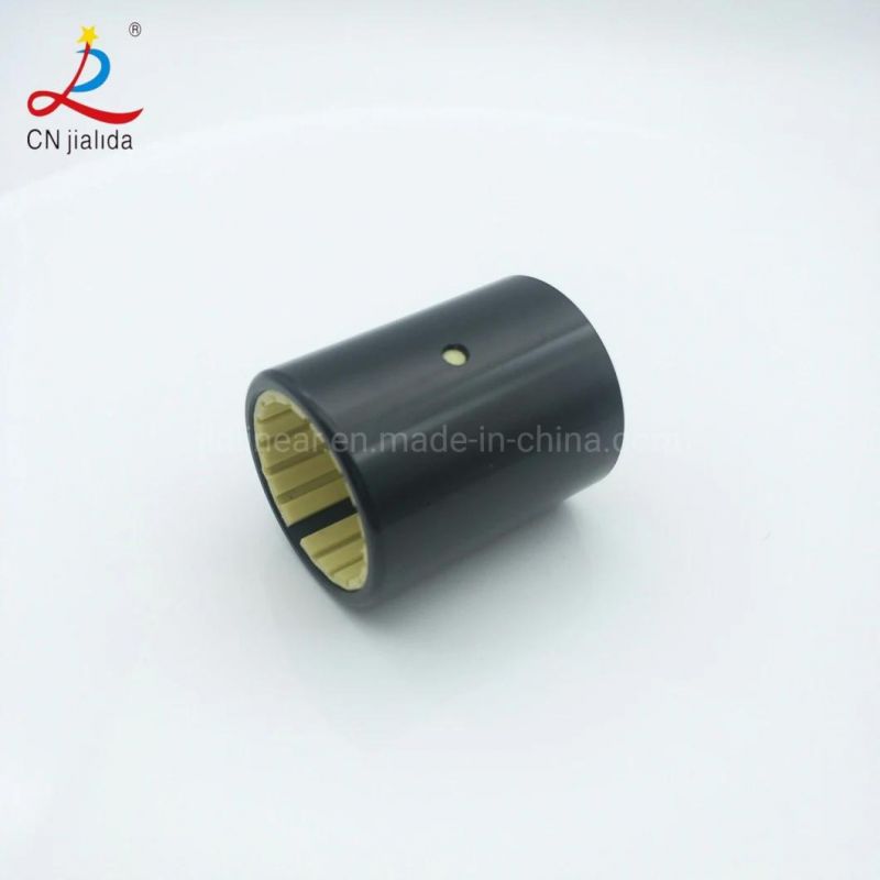 Polymer Bushing Bearing Oilless Closed Anodized Aluminum Adapter Short Design Plastic Linear Plain Bearing (RJUM-02-10-12-16-20-25-30-40-50) Same Size as Igus