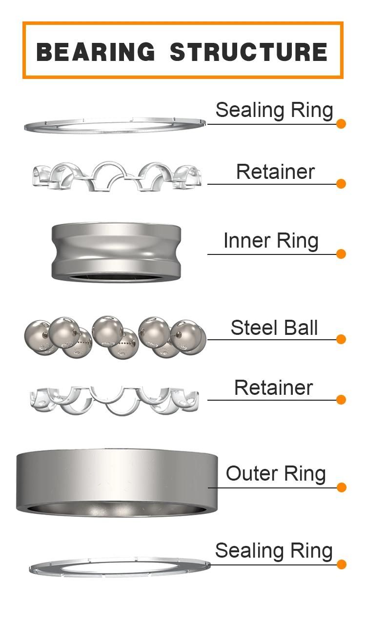 Bearing Agriculture Casters Bearing P6 Precision 6005 Zz Ball Bearings