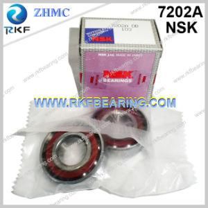 Japan NSK 7202A 15X35X11mm Angular Contact Ball Bearing with Bakelite Cage