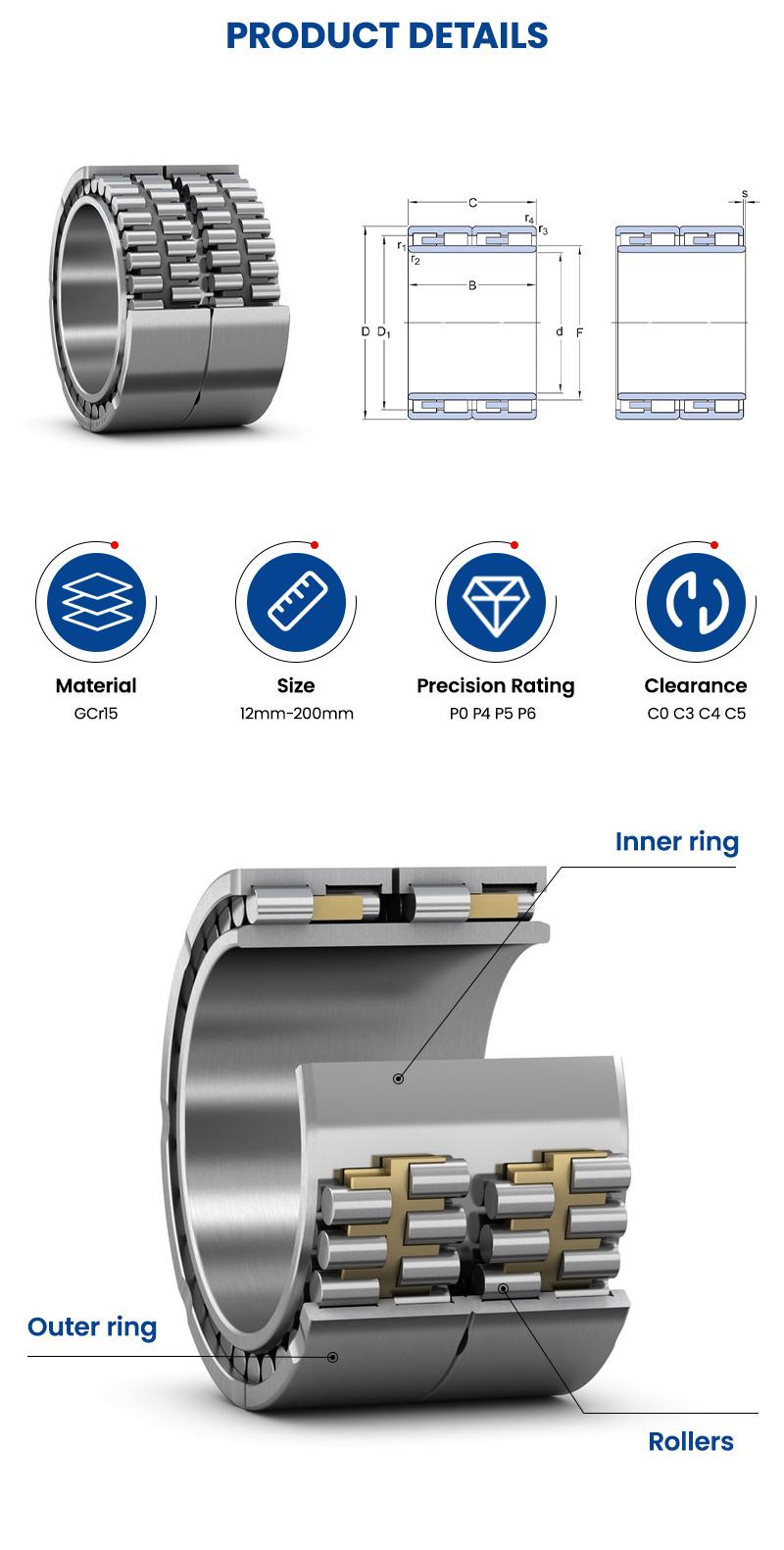 Xinhuo Bearing China Cylindrical Roller Bearings Factory OEM ODM Auto Bearing Gcr15 Split Cylindrical Roller Bearing