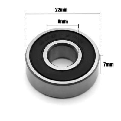 Deep Groove Ball Bearing 608RS Double Sealed 8mmx22mmx7mm Chrome Steel