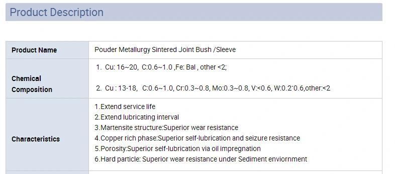 Self Lubricating Bush Sleeve C -Type for Hydraulic Cylinders