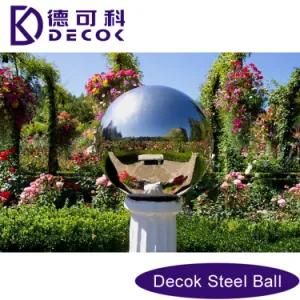 Low Carbon Steel Balls Brushed Garden Gazed Decoration Stainless Steel