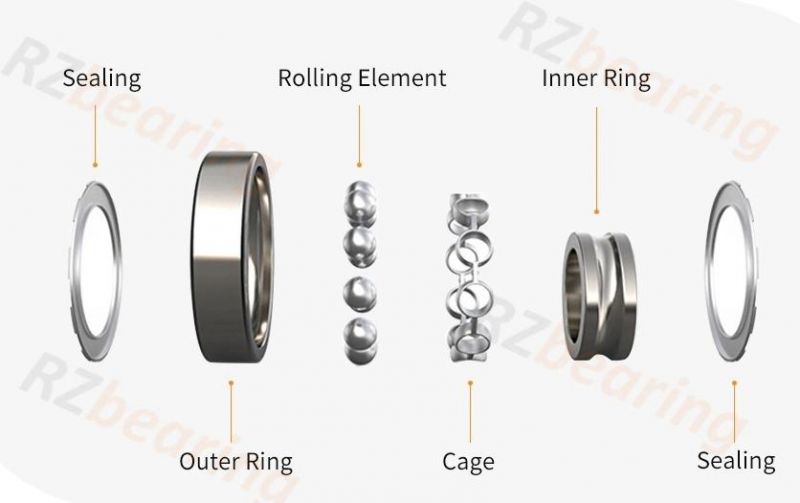 Bearing Low Noise Miniature Ball Bearing Spare Parts Bearing 6202 Deep Groove Ball Bearing in Stock