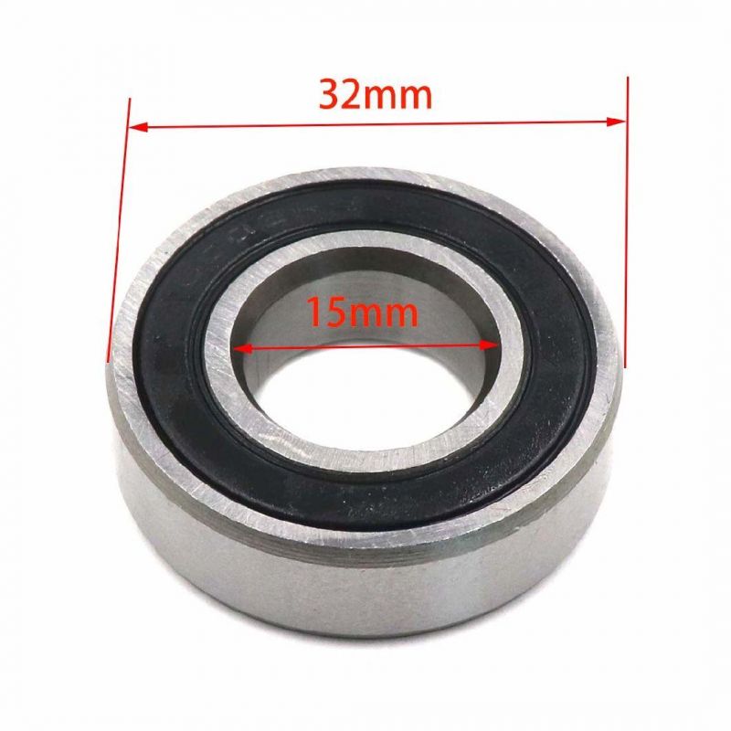 6002-2RS Bearing, Miniature Deep Groove Ball Bearing, Skateboard Bearing for Fitness Equipment Electrical Motors